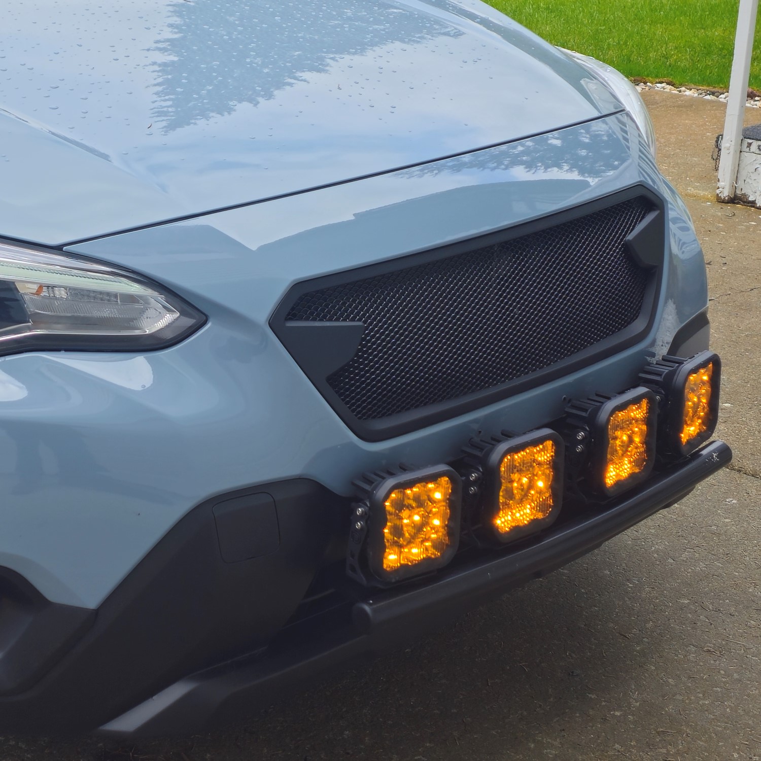 Cool Blue Khaki Subaru Crosstrek - Cool New Grille & Lights