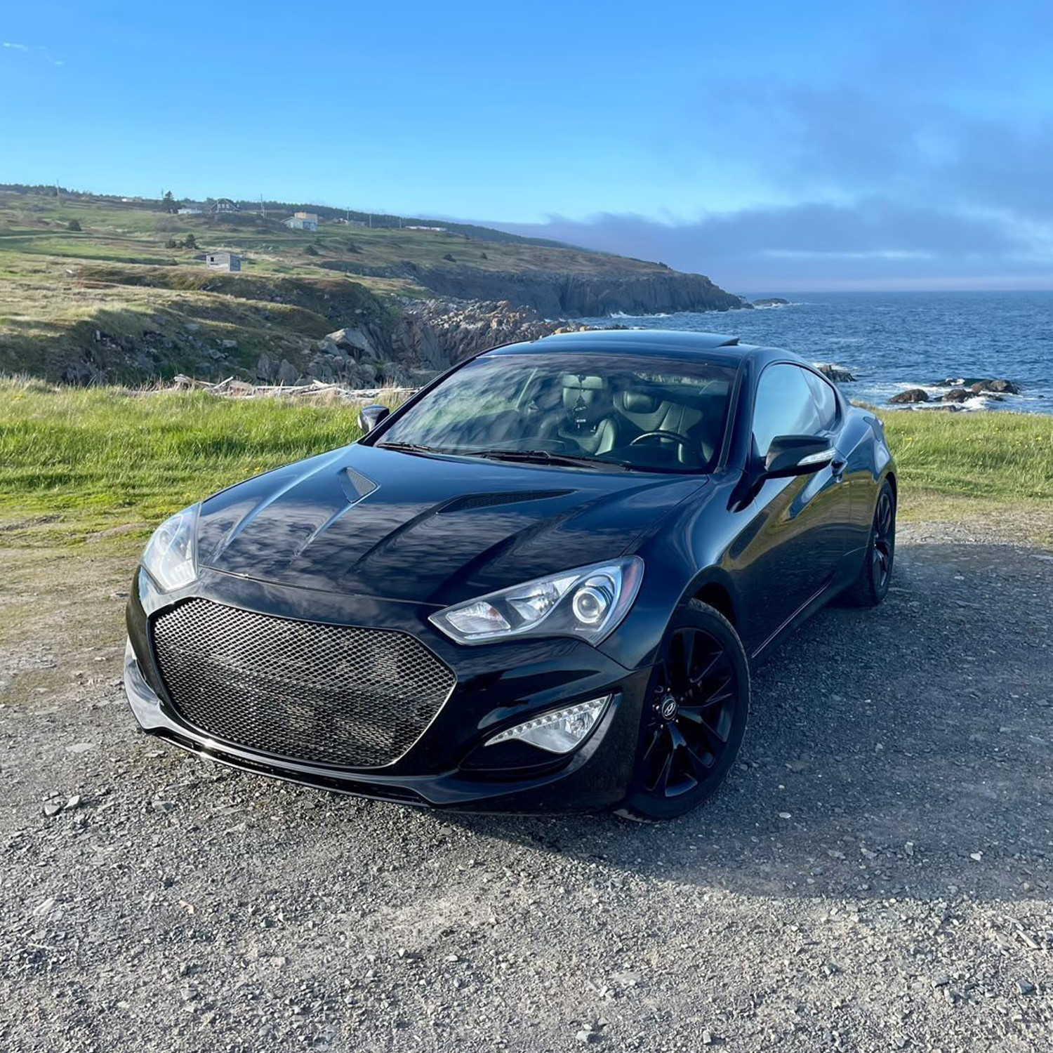 Hyundai Genesis Coupe BK2 out in the Wild with Sleek Custom Mesh Grille