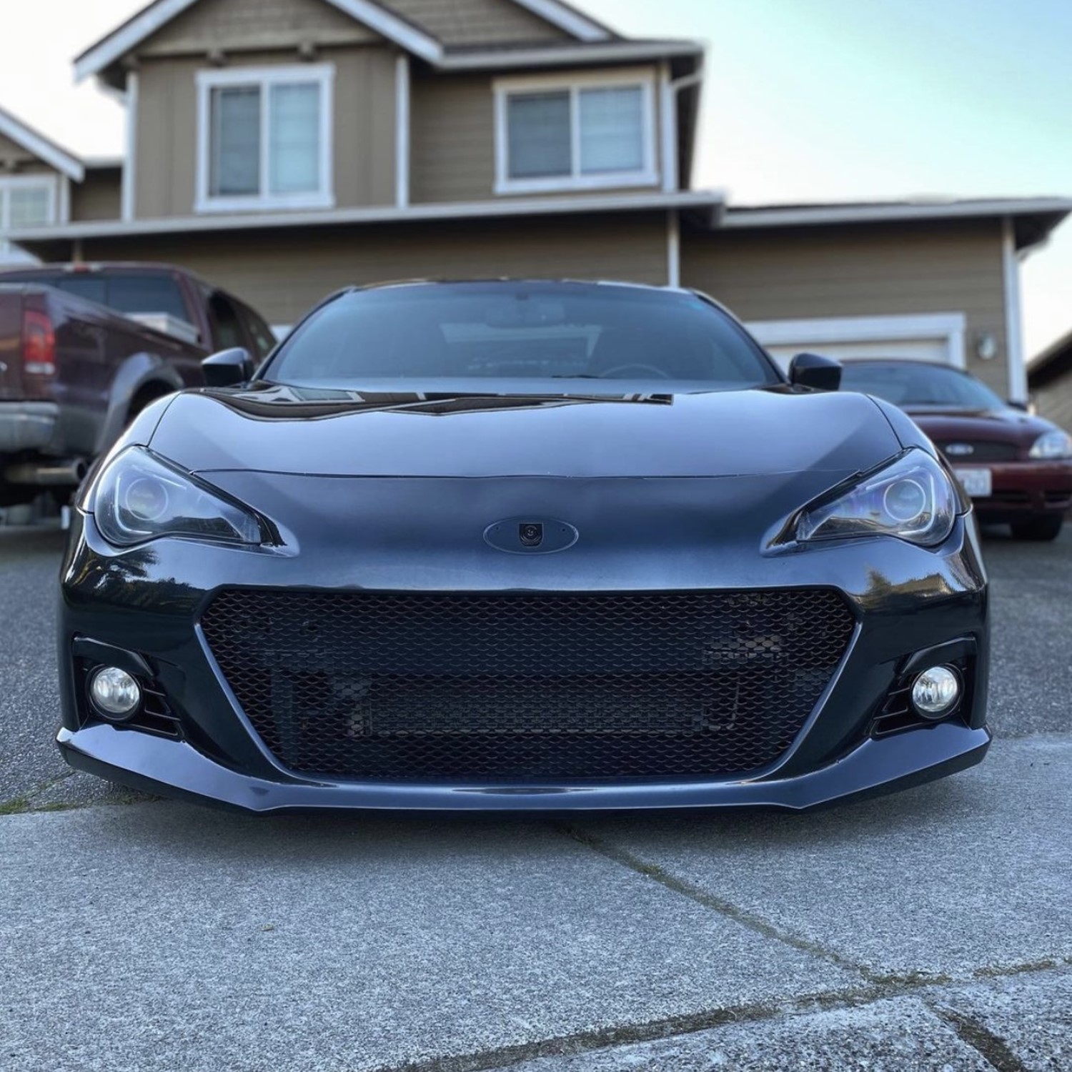 Enhance Your Subaru BRZ's Appearance with a Sleek Black Mesh Grille