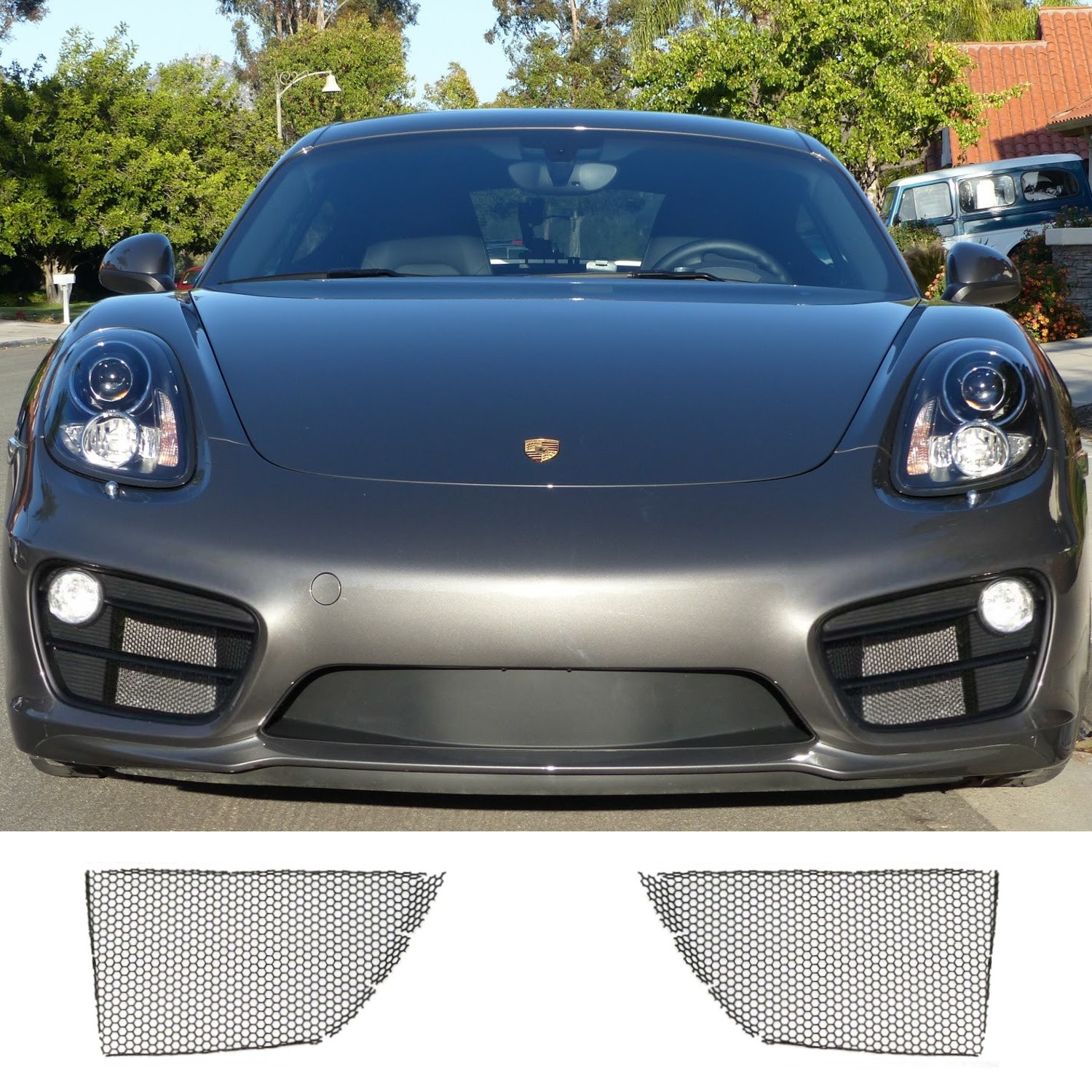 Back to the Base Model for the 2014-2-16 Porsche Cayman - Radiator Grille Mesh Set