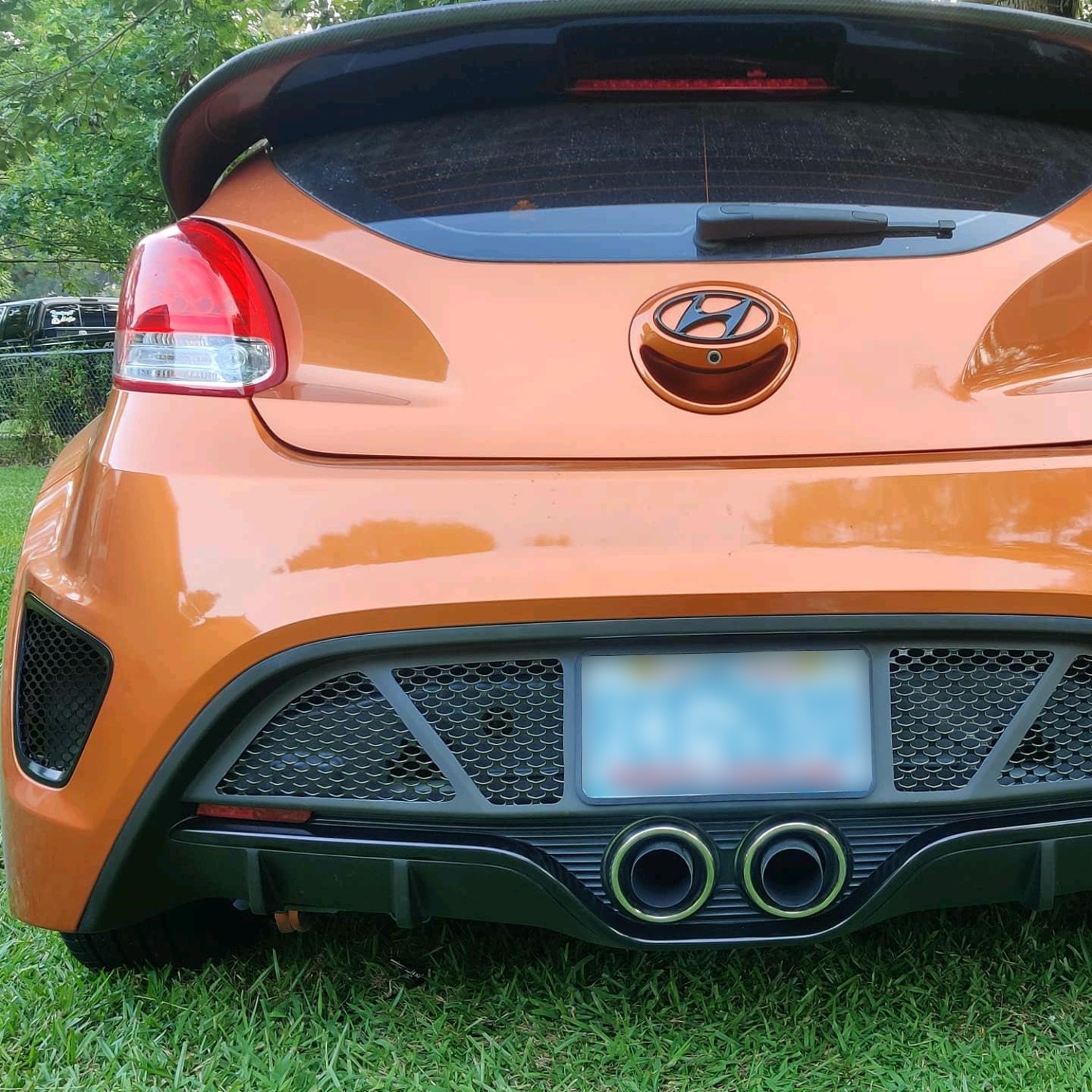 Upgrade Your Look: Unique Rear Bumper Mesh Set for First Gen Veloster