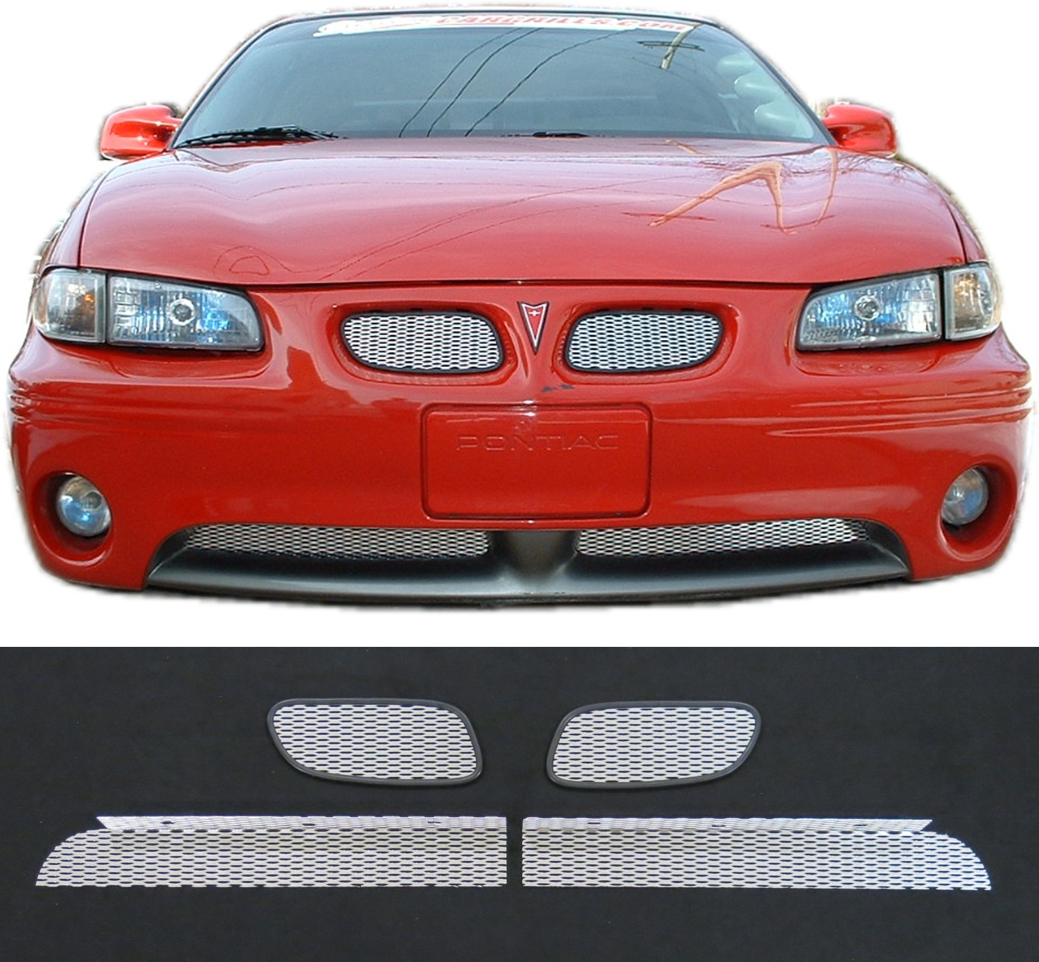 CCG MESH GRILL INSERTS FOR 199703 GRAND PRIX GT GTP GRILLE DIAMOND